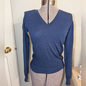 Club Monaco V-Neck Sweater - Deep Blue